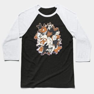 Bunny Pile Baseball T-Shirt